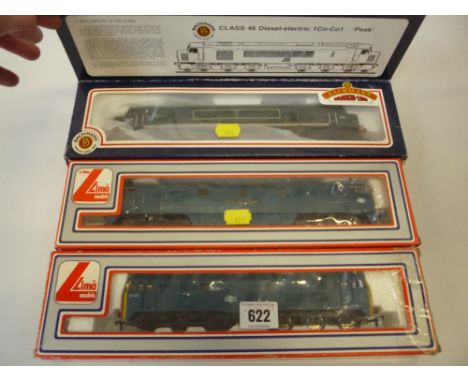 FOUR BOXED AND UNBOXED OO GAUGE DIESEL LOCOMOTIVES, Airfix No.31 401, B.R. blue livery (S4100-6), in a Lima box, Lima 'Wester