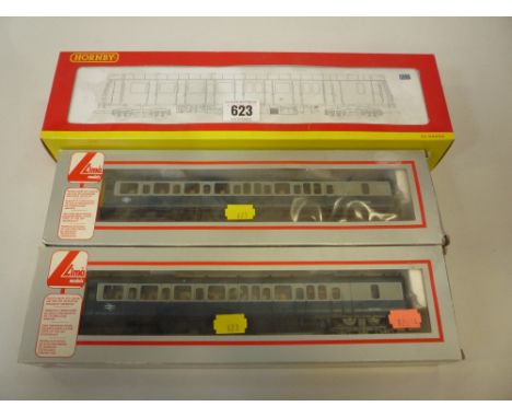 THREE BOXED OO GAUGE D.M.U. COACHES, Hornby Class 121 No.W55024 (R.2668) and two Lima Class 117 W51350 (powered) and W51332 (