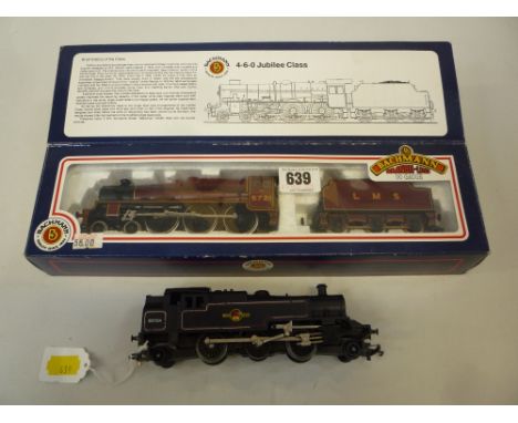 A BOXED BACHMANN OO GAUGE LOCOMOTIVE, 'Impregnable' No.5271, L.M.S. maroon livery (31-154), with a boxed Tri-ang Railways Tan