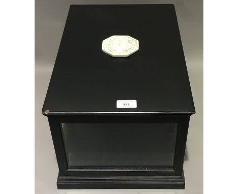 A Grand Tour type intaglio set table cabinet