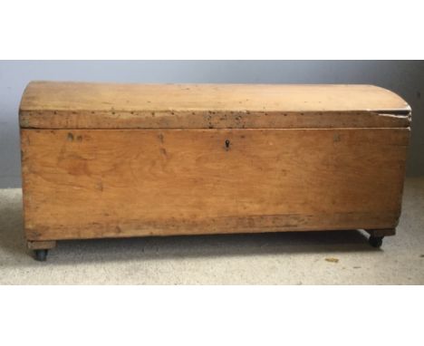 A 19th century pine dome topped trunk