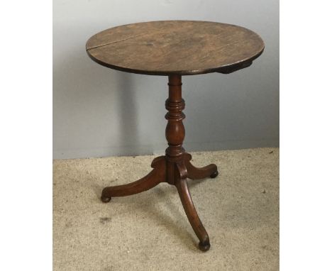 A George III oak tripod table