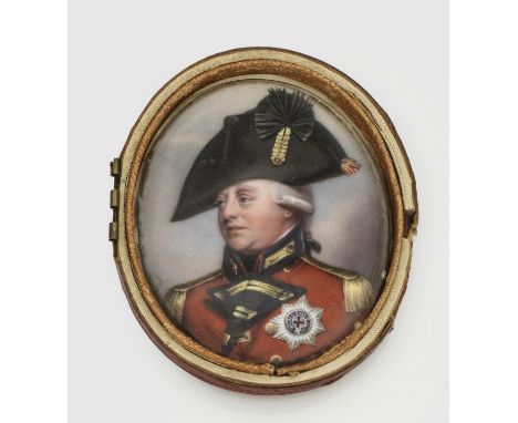 Email-Porträt von George III. Wilhelm Friedrich König von Großbritannien (1738-1820) für dessen Tochter Prinzessin Sophia von