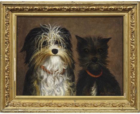 Frank Paton (1855 Stepney/London - 1909 Walton-on-the-Naze/Essex) attr.;Hunde-Freunde (Tibet Terrier und Cairn Terrier)Paton,
