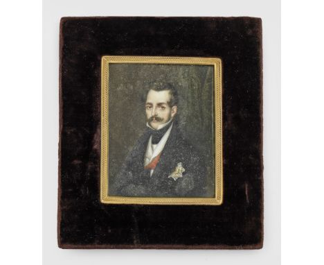 Fürst Heinrich XX. Reuß zu Greiz Brustbildnis des Fürsten Heinrich XX. (1794-1859), gekleidet in eine schwarze, ordensgeschmü