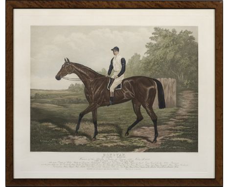 C. R. Stock (Britischer Grafiker. Tätig Ende 19. Jh.)"Donovan". Originaltitel Altkoloriertes Aquatinta-Blatt/Papier, 1889. Na