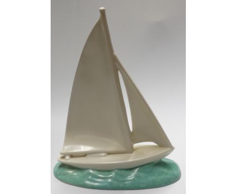 POOLE CHINA YATCH 814/3 10''H (ALSO FOR WALL HANGING)