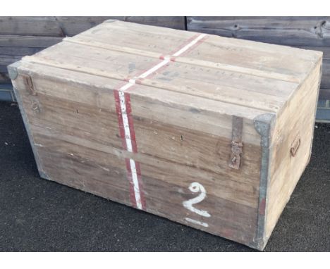 TEAK TRAVEL TRUNK 