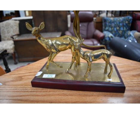 A brass desk lamp, deer interest, shouldn't be too dear!