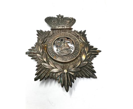 Victorian helmet plate 1st volunteer battalion the northumberland fusiliers 