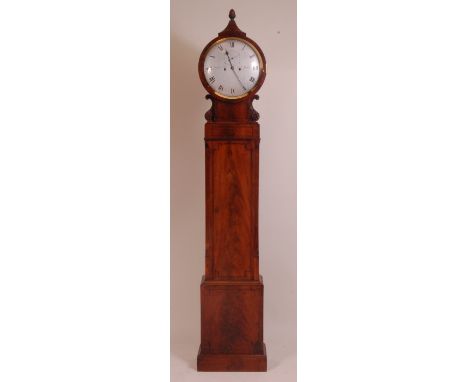 John Grant of Fleet Street London fine Regency mahogany domestic regulator, circa 1800, the 14" silvered signed dial, with su