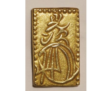 日本 (Japan) / 安政二分判金 JNDA-古19 鋳造期間 安政3年～万延元年(1856～1860年) / 極美 / Ansei 2 Bu-Ban-Kin Gold JNDA09-27 / EF / 5.62g / 金209/銀791
