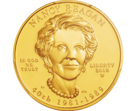 ｱﾒﾘｶ合衆国 (United States) / 大統領夫人ｼﾘｰｽﾞ ﾅﾝｼｰ･ﾚｰｶﾞﾝ 10ﾄﾞﾙ金貨 2016年(W) KM629 / ﾌﾟﾙｰﾌ / First Spouse Series Nancy Reagan 10 Dollars 