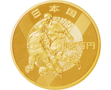 日本 (Japan) / 2002FIFAﾜｰﾙﾄﾞｶｯﾌﾟ? 10000円金貨 平成14年(2002年) JNDA05-27 / ﾌﾟﾙｰﾌ / 2002FIFA World Cup? Commemorative 10000 Yen Gold Pr