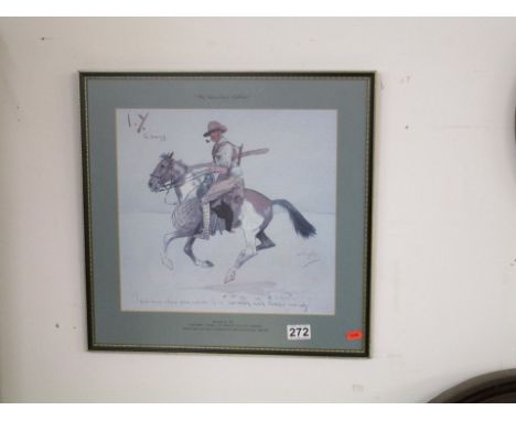 Snaffles print - 'The Volunteer Soldier'
