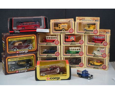 15 x Boxed diecast models to include 4 x Corgi featuring 806 1956 Mercedes 300SC, 279 Rolls Royce Corniche, 805 1956 Mercedes