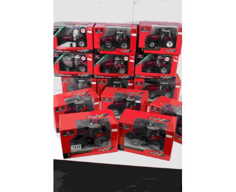 14 Boxed 1:32 Britains Massey Ferguson diecast tractor models to include 2 x 43053A1 5613, 3 x 43107A1 7718, 43082A1 6616, 4 