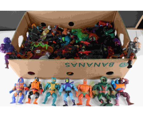 Masters of the Universe - 34 original Mattel figures to include Trap Jaw, Beast Man, Man at Arms, Merman, Skeletor, Evil Lin,