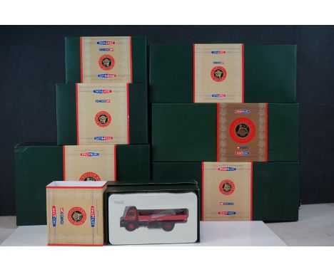 Seven boxed Corgi Premium Editions diecast models to include CC11605 Leyland (LAD) Comet Low Loader &amp; Load, CC1405 Bedfor