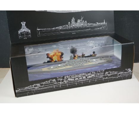 Boxed Waltersons 861004A Forces of Valor 1:700 scale Japanese Yamato diecast model, model in VG condition with box in GD cond