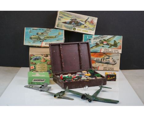 Two boxed 1:72 scale Airfix unbuilt model kits to include Sea King and Dornier 217. E.2., appearing complete but unchecked wi