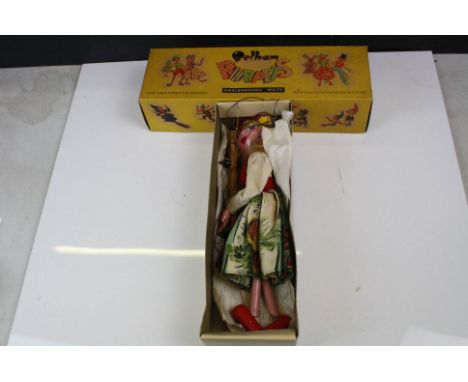 Boxed Pelham Puppet SS Tyrolean Girl puppet, gd condition with tangled strings 
