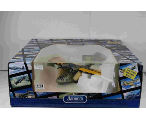 Boxed 1:48 B11E735 Franklin Mint Armour Collection PBY Catalina-Flying Boat A/ diecast plane,box in gd condition with edgewea