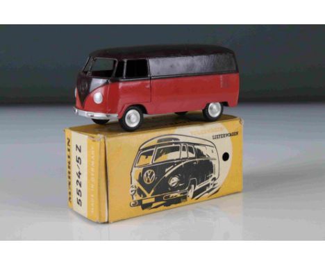 Boxed Marklin 5524/5z Volkswagen diecast model in red/brown, diecast gd with paint chips mainly to bumper, gd box 
