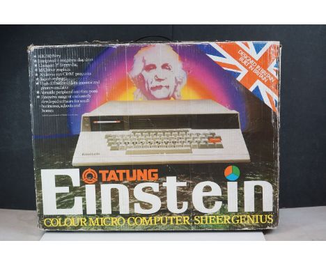 Retro Gaming - Tatung Einstein Colour Micro Computer Sheer Genius with power cable, missing manual, fair box 