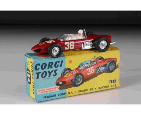 Boxed Corgi 154 Ferrari Formula 1 Grand Prix Racing Car diecast model, diecast vg, gd-fair box 