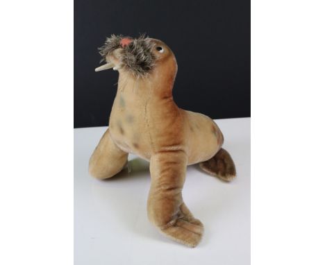 Steiff Soft Toy Walrus with metal button, 28cms high 