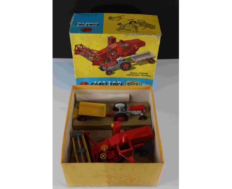 Boxed Corgi Major Gift Set No 8 Massey Ferguson Agricultural Equipment diecast model, appearing complete and vg, gd box with 