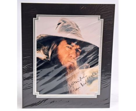 The Lord of the Rings Sir Ian McKellen autographed mounted photo,&nbsp; with Certificate of Authenticity by Special Signings,