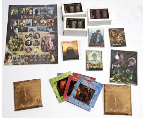 The Lord of the Rings Japanese trading cards, Chromium sticker sheet, and similar, to include Hobby Japan The Two Towers &amp