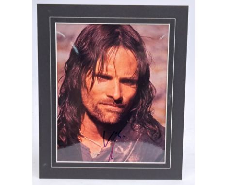 The Lord of the Rings Viggo Mortensen autographed mounted photo,&nbsp; with Certificate of Authenticity by Special Signings, 