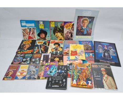 Assortment of Doctor Who Books and Annuals, including K9 and the Zeta Rescue, unclipped Annuals 1974, 76, 78, 83, 85, 86, plu