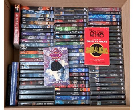 Quantity of Doctor Who paperback novels, to include Divided Loyalties, System Shock, The Evil of the Daleks, and others, Good