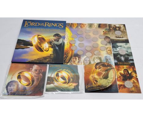 New Zealand Post / Royal Mint &amp; Pobjoy Mint The Lord of the Rings coin sets, to include Royal Mint The Official Coins of 