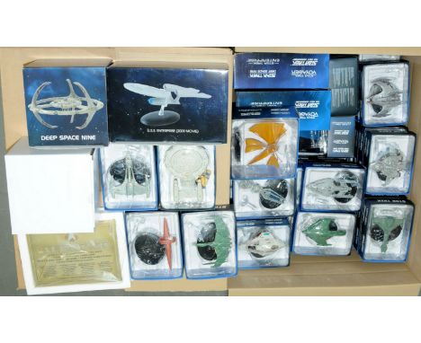 Eaglemoss Star Trek The Official Starships Collection models x55 with issues 1 - 46 plus 4x special issue magazines, most wit