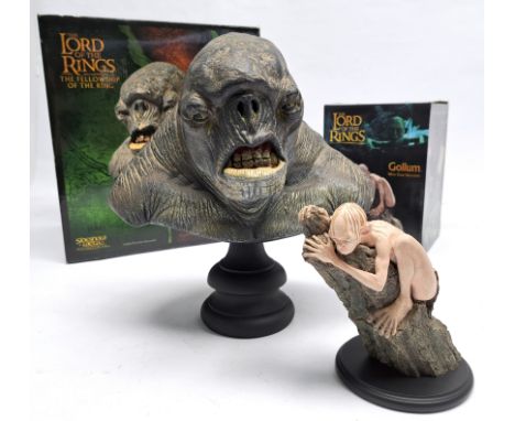 Sideshow Weta Lord of the Rings Cave Troll bust & Gollum (Weta Cave Exclusive). Good to Good plusCave Troll appears t have so