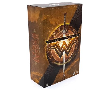 Hot Toys Wonder Woman Training Armor Version 1/6th Scale Collectible Figure, MMS424, within Excellent to Near Mint sealed pac