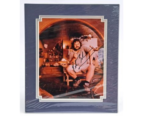 Lord of the Rings Peter Jackson autographed mounted photo, with Certificate of Authenticity by Special Signings, U.A.C.C. reg