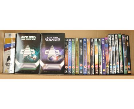 Quantity of Star Trek related DVDs, Blu-rays and Boxsets, to include The Original Series Complete Series, Deep Space Nine The