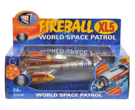 Product Enterprise Gerry Anderson Fireball XL5 Diecast Metal Model Signed by Gerry Anderson. Excellent Plus to Near mint.