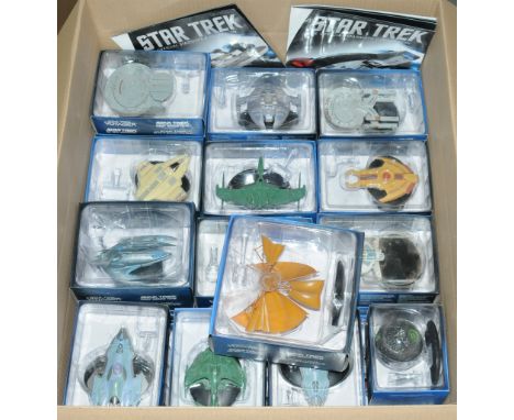 Quantity of Eaglemoss Star Trek ships collection (x80) no corresponding magazines. Condition Excellent to Excellent Plus