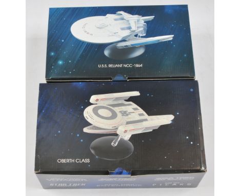 Eaglemoss Hero Collector ships Star Trek XL Oberth Class &amp; U.S.S Reliant NCC-1864. Condition Good to Good Plus