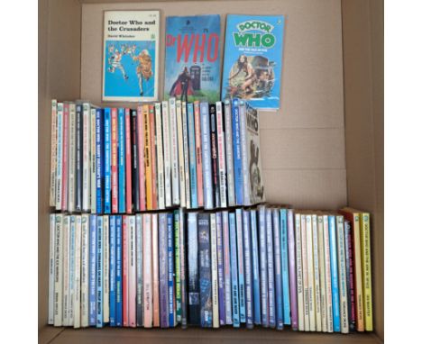 Quantity of Target Doctor Who novels plus signed 'And the Face of Evil' by Tom Baker, Dragon Books Doctor Who and the Crusade