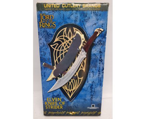 United Cutlery Brands Lord of the Rings Elven Knife of Strider contents sealed in fair packaging.&nbsp;