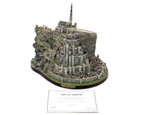 Danbury Mint The Lord of the Rings Minas Tirith statue, Good Plus, with certificate. Untested. See photo.&nbsp;