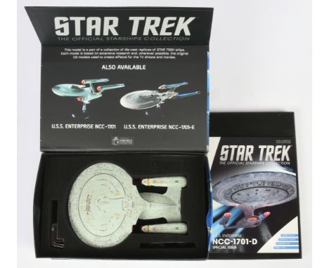 Eaglemoss Star Trek TNG U.S.S. Enterprise 1701-D XL. Packaging Fair to fair plus, ship condition excellent to excellent plus.